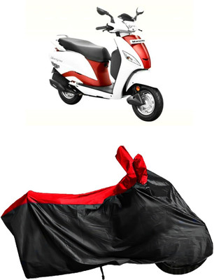 Autofly Waterproof Two Wheeler Cover for Hero(Maestro, Red, Black)