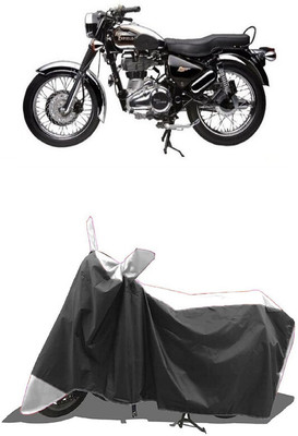 SUGASHRI Waterproof Two Wheeler Cover for Royal Enfield(Electra 5S, White, Black)