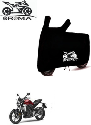THE REAL ARV Waterproof Two Wheeler Cover for Honda(CBR300R BS6, Black)