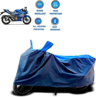PAGORA Waterproof Two Wheeler Cover for Suzuki(Gixxer SF 250, Blue)
