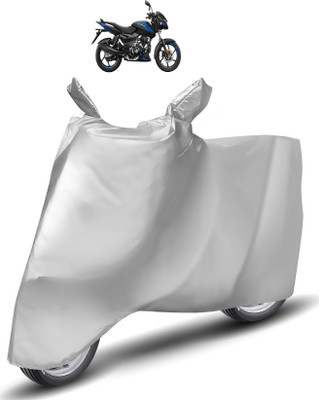 Caronix Two Wheeler Cover for Bajaj(Pulsar 125, Silver)