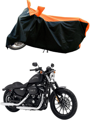 DeepShakshi AUTOMOTIVE Waterproof Two Wheeler Cover for Harley Davidson(Iron 883, Orange)