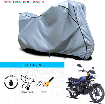 SnehaSales Waterproof Two Wheeler Cover for Bajaj(CT100, Silver)