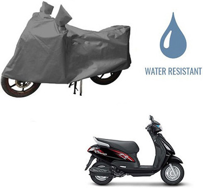 DeepShakshi AUTOMOTIVE Waterproof Two Wheeler Cover for Suzuki(Swish, Grey)