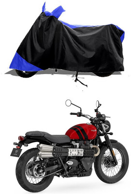 GROFATIK Two Wheeler Cover for Triumph(Street Scrambler BS6, Blue)