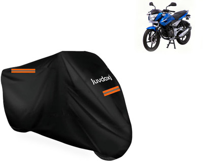 Juvdoxj Waterproof Two Wheeler Cover for Bajaj(Pulsar 135 LS DTS-i, Black)