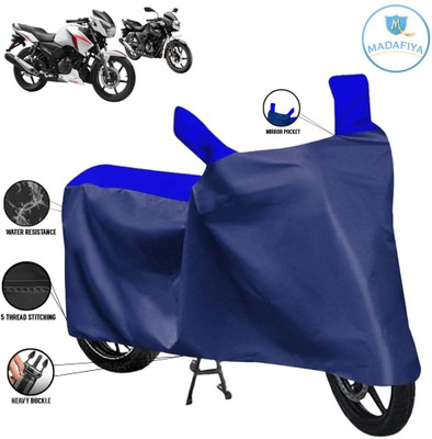 MADAFIYA Waterproof Two Wheeler Cover for TVS(Apache, Blue, Multicolor)