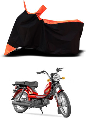 VESMEI Two Wheeler Cover for TVS(XL 100 Comfort, Orange)