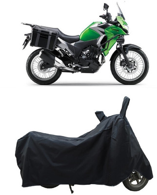 Coxtor Waterproof Two Wheeler Cover for Kawasaki(Versys X 300 BS6, Black)