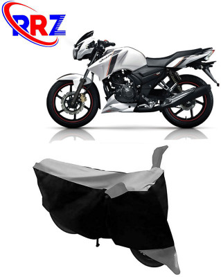 RRZ Waterproof Two Wheeler Cover for TVS(Apache 150, Black, Grey)