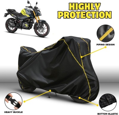 Starvin Waterproof Two Wheeler Cover for Hero(Xtreme Sports, Black, Yellow)