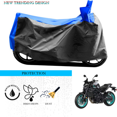 ANTHUB Waterproof Two Wheeler Cover for Yamaha(MT 09, Grey, Blue)