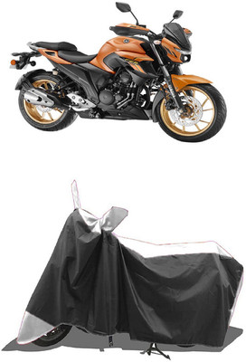 SUGASHRI Waterproof Two Wheeler Cover for Yamaha(FZS 25, White, Black)