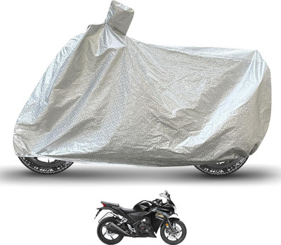 Caronix Waterproof Two Wheeler Cover for Honda(CBR 250R, Silver)