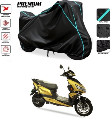 MADAFIYA Waterproof Two Wheeler Cover for Okinawa(Black, Blue)