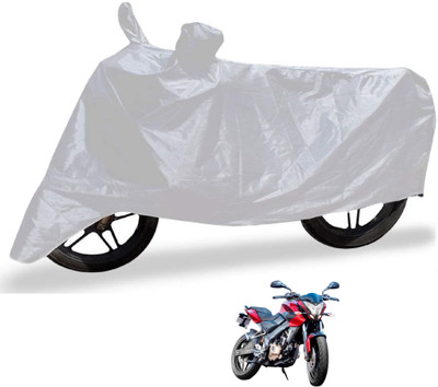 MOCKHE Waterproof Two Wheeler Cover for Bajaj(Pulsar NS200, Silver)