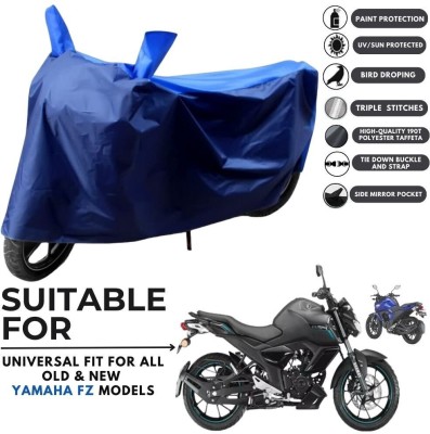 MADAFIYA Two Wheeler Cover for Yamaha(FZ-S Fi Version 3.0 BS6, Blue, Blue)