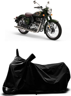OliverX Waterproof Two Wheeler Cover for Royal Enfield(350, Black)