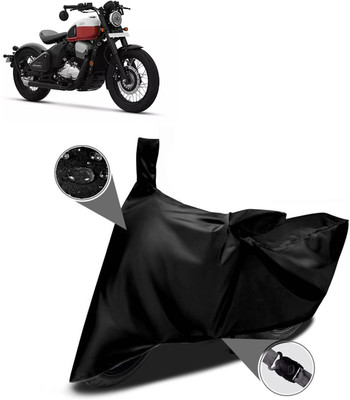 GOSHIV-car and bike accessories Waterproof Two Wheeler Cover for JAWA(42, Black)