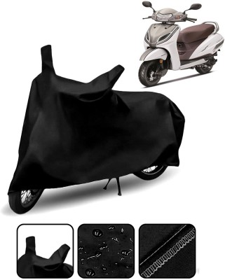 Lakshmina Enterprises Waterproof Two Wheeler Cover for Honda(Activa 125, Black)