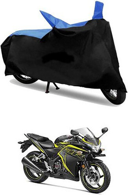 Mdstar Waterproof Two Wheeler Cover for Honda(CBR 250R, Blue, Black)