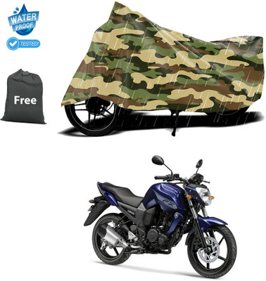 CODOKI Waterproof Two Wheeler Cover for Yamaha(FZ-FI BS6, Yellow)