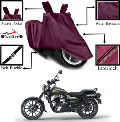 KEDIT Two Wheeler Cover for Bajaj(Avenger 220 Cruise, Maroon)