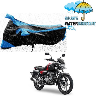 Genipap Two Wheeler Cover for Bajaj(V15, Black, Blue)