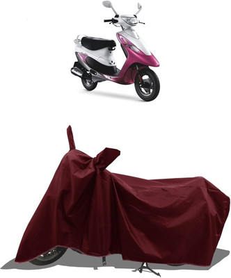 KEDIT Two Wheeler Cover for Universal For Bike(Pep+, Maroon)