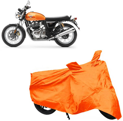 ROYAL AUTO MART Two Wheeler Cover for Royal Enfield(Interceptor 650, Orange)