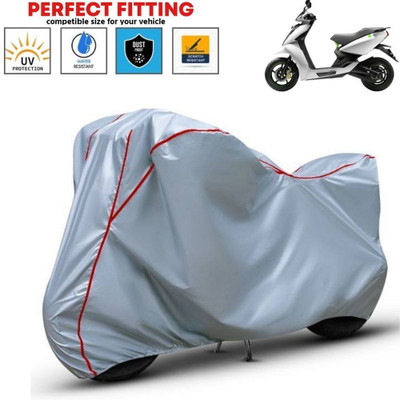 Starlink Waterproof Two Wheeler Cover for Ather(450 X, Silver, Red)