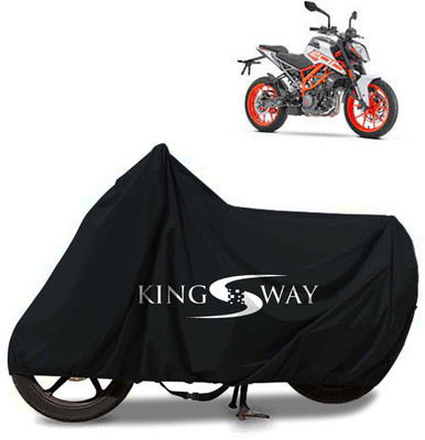 Kingsway Waterproof Two Wheeler Cover for KTM(Duke 200, Black)