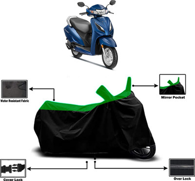 Amexride Two Wheeler Cover for Honda(Activa 6G, Green)
