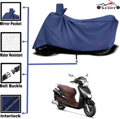 KEDIT Two Wheeler Cover for Hero(Blue)