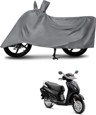 DeepShakshi AUTOMOTIVE Waterproof Two Wheeler Cover for Honda(Activa 6G, Grey)