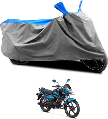 CODOKI Waterproof Two Wheeler Cover for Hero(Splendor I Smart, Grey, Blue)