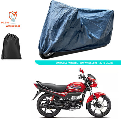 CODOKI Waterproof Two Wheeler Cover for Hero(Passion Plus, Blue)