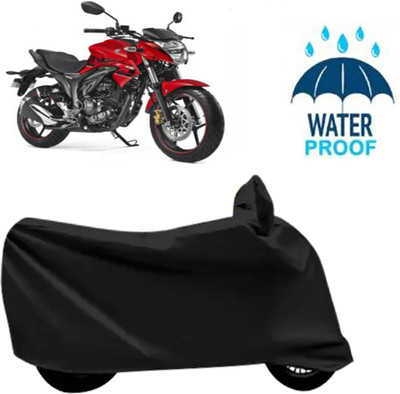 DeepShakshi AUTOMOTIVE Waterproof Two Wheeler Cover for Suzuki(Gixxer, Black)