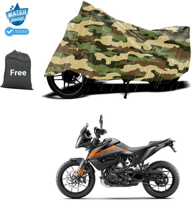PAGORA Waterproof Two Wheeler Cover for KTM(390 Adventure BS6, Yellow)