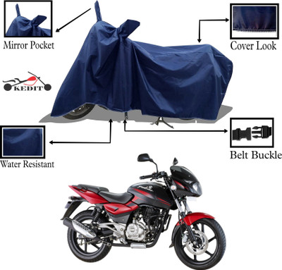 KEDIT Two Wheeler Cover for Bajaj(Pulsar 125, Blue)