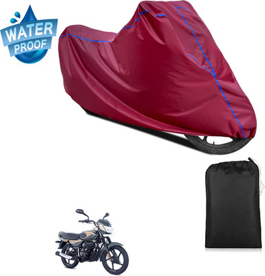 GOSHIV-car and bike accessories Waterproof Two Wheeler Cover for Bajaj(CT100, Maroon)