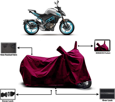 Amexride Two Wheeler Cover for CFMoto(300NK, Maroon)