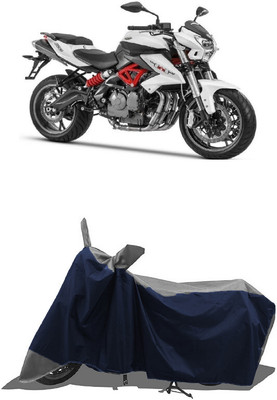 SUGASHRI Waterproof Two Wheeler Cover for Benelli(TNT 600i, Grey, Blue)