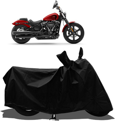 Tricway Waterproof Two Wheeler Cover for Harley Davidson(Street Bob, Black)