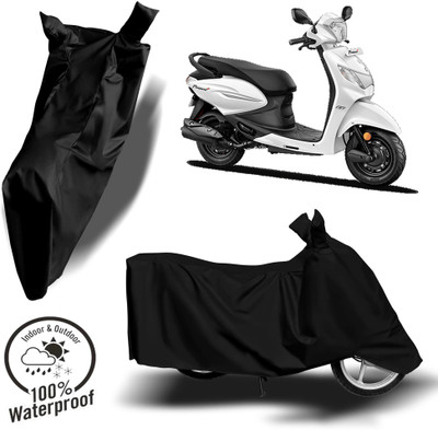 ROYAL AUTO MART Waterproof Two Wheeler Cover for Hero(Pleasure Plus, Black)