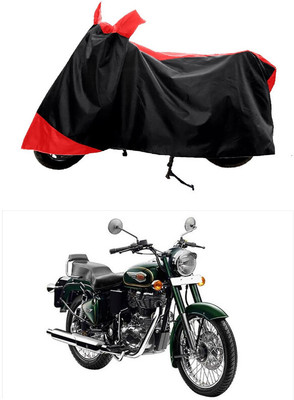 GROFATIK Two Wheeler Cover for Royal Enfield(Bullet 500, Red)
