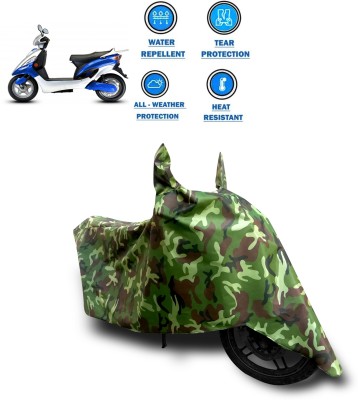 DeepShakshi AUTOMOTIVE Two Wheeler Cover for Hero(Electric Maxi, Green, Multicolor)