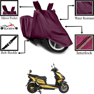 KEDIT Two Wheeler Cover for Okinawa(Cruiser BS6, Maroon)