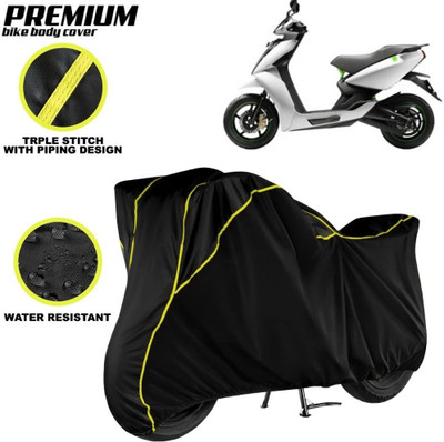 kerwa Waterproof Two Wheeler Cover for Ather(450 X, Black, Yellow)