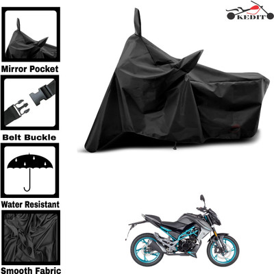 AASHTIK MART Two Wheeler Cover for 22Motors(150NK, Black)